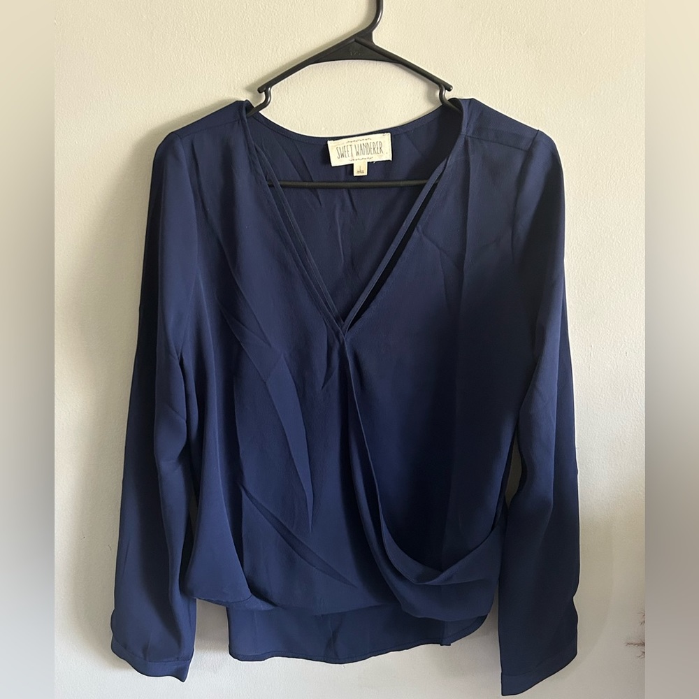 Blue long sleeve shirt